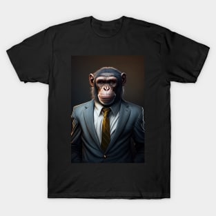 Adorable Wild Monkey In A Suit Animals T-Shirt